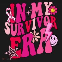 In My Survivor Era Breast Cancer Awareness Ornament thumb 1