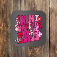 In My Survivor Era Breast Cancer Awareness Coaster thumb 0