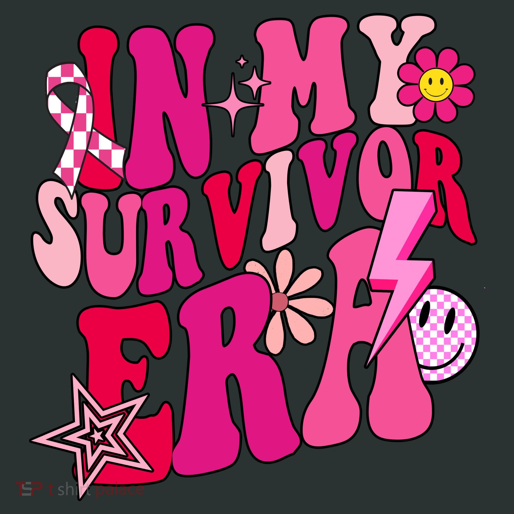In My Survivor Era Breast Cancer Awareness Baby Bodysuit