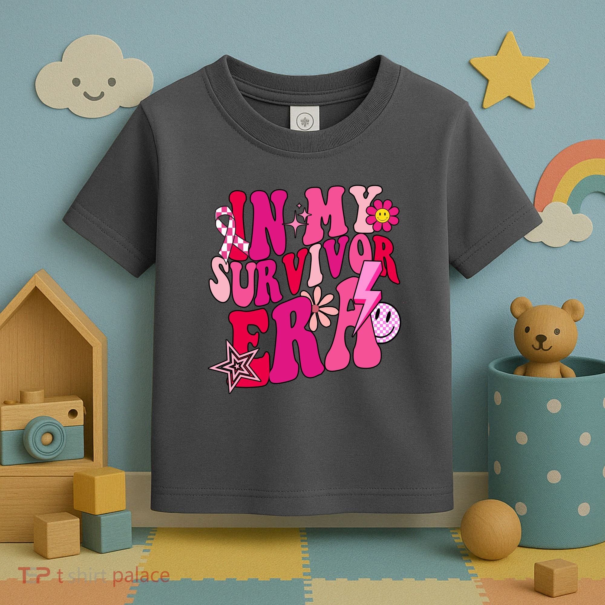 In My Survivor Era Breast Cancer Awareness Toddler T-Shirt