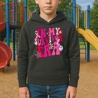In My Survivor Era Breast Cancer Awareness Kids Hoodie thumb 2