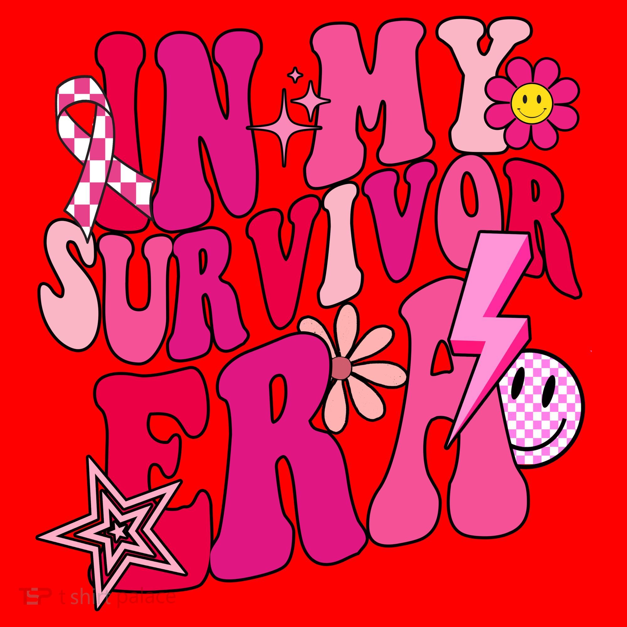 In My Survivor Era Breast Cancer Awareness Santa Hat