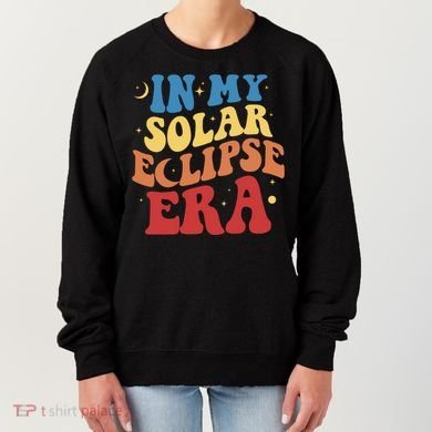 In My Solar Eclipse Era Groovy Retro Women's Sweatshirt