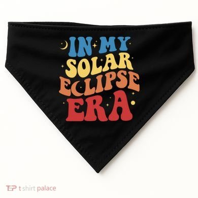 In My Solar Eclipse Era Groovy Retro USA-Made Doggie Bandana
