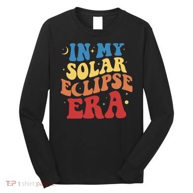 In My Solar Eclipse Era Groovy Retro Long Sleeve Shirt
