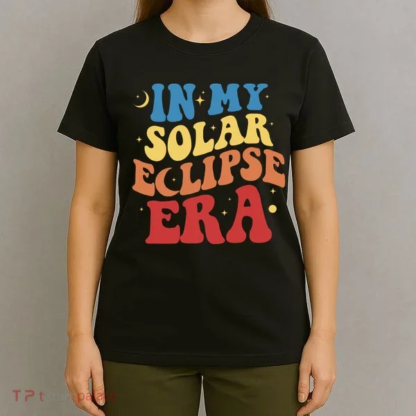 In My Solar Eclipse Era Groovy Retro T-Shirt
