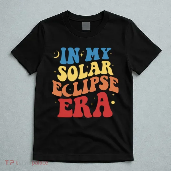 In My Solar Eclipse Era Groovy Retro T-Shirt
