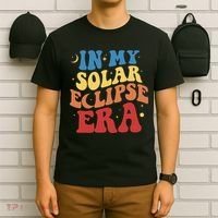 In My Solar Eclipse Era Groovy Retro T-Shirt thumb 6
