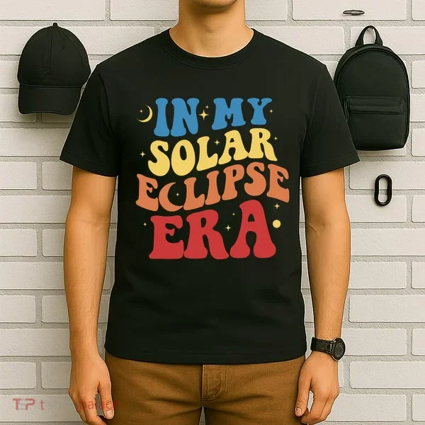 In My Solar Eclipse Era Groovy Retro T-Shirt