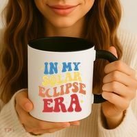 In My Solar Eclipse Era Groovy Retro Coffee Mug thumb 3