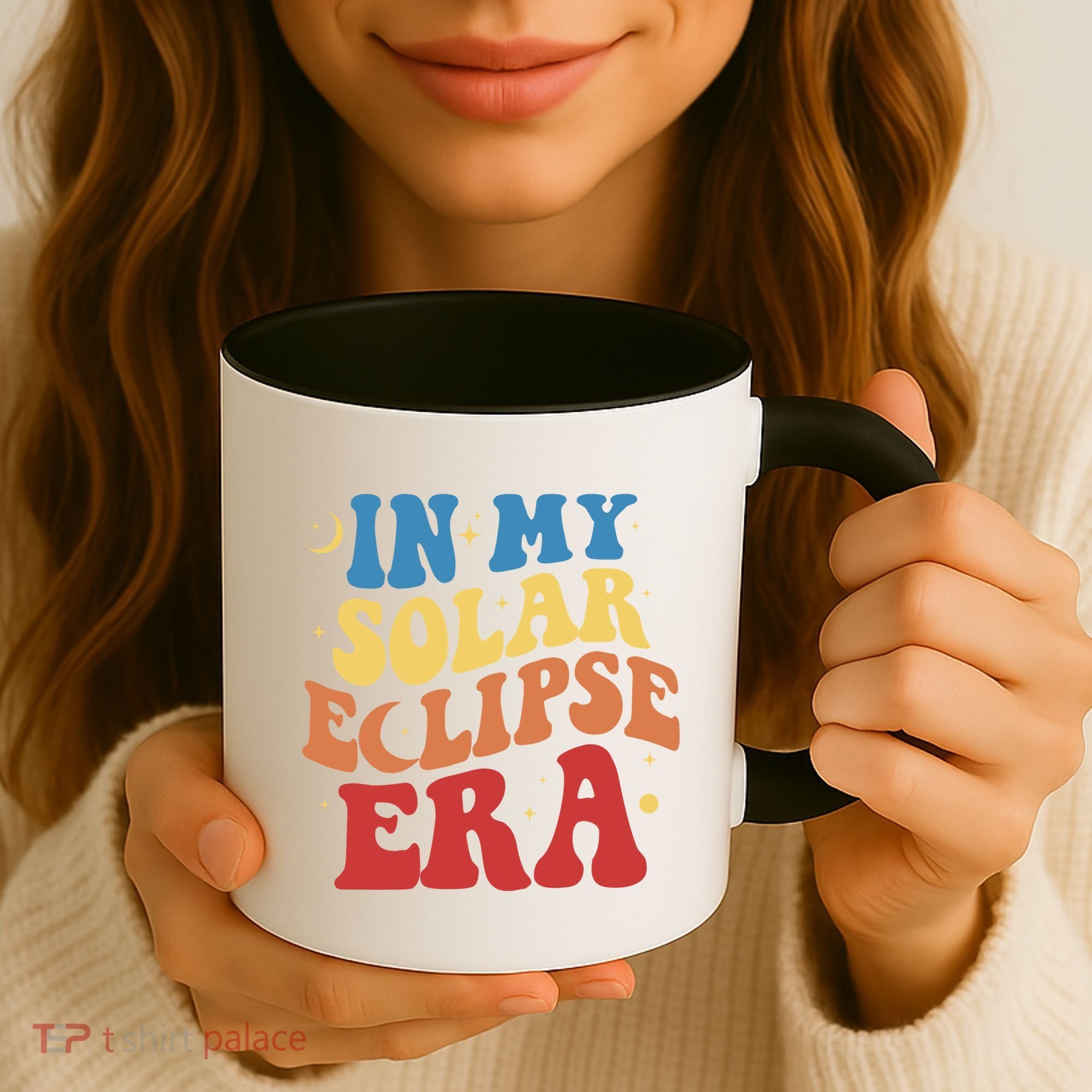 In My Solar Eclipse Era Groovy Retro Coffee Mug