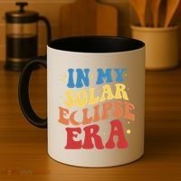 In My Solar Eclipse Era Groovy Retro Coffee Mug thumb 4
