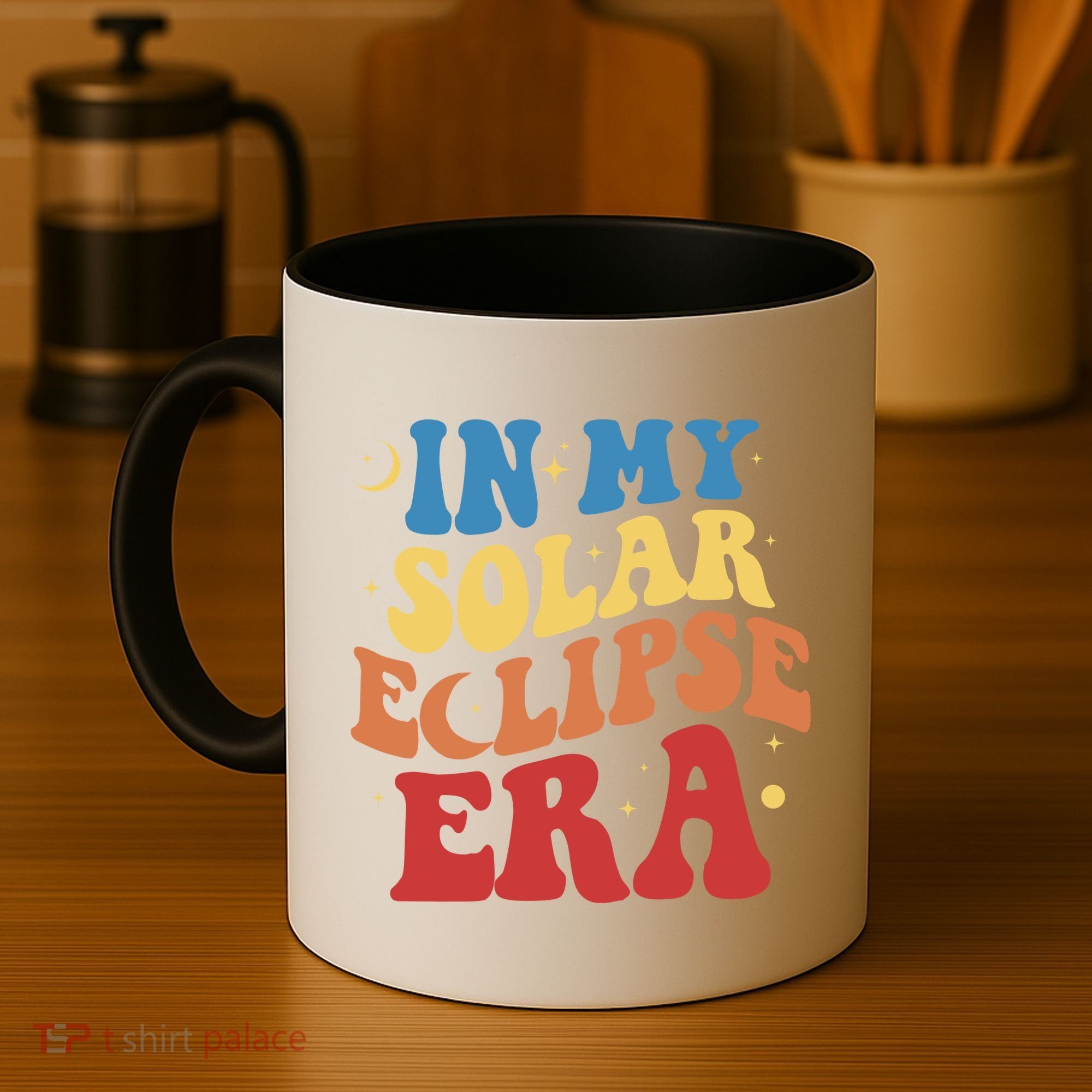 In My Solar Eclipse Era Groovy Retro Coffee Mug