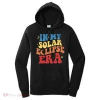In My Solar Eclipse Era Groovy Retro Women's Hoodie thumb 0