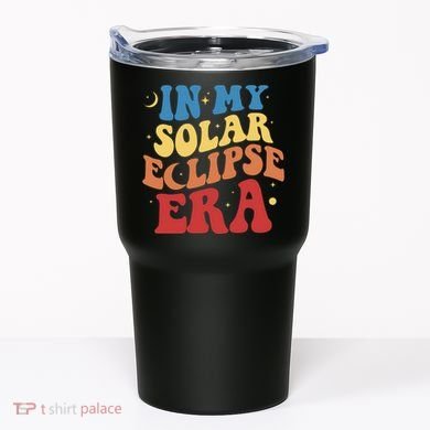 In My Solar Eclipse Era Groovy Retro Tumbler