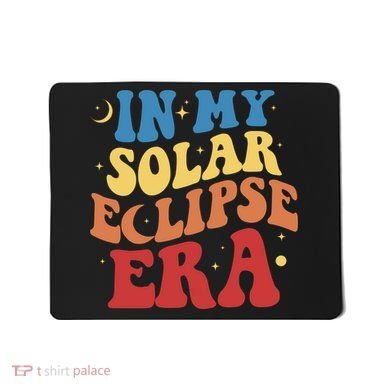 In My Solar Eclipse Era Groovy Retro Mousepad