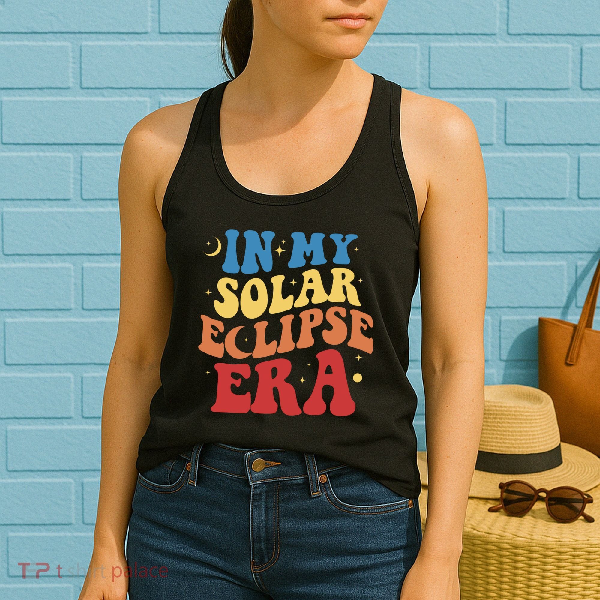 In My Solar Eclipse Era Groovy Retro Women's Tank Top