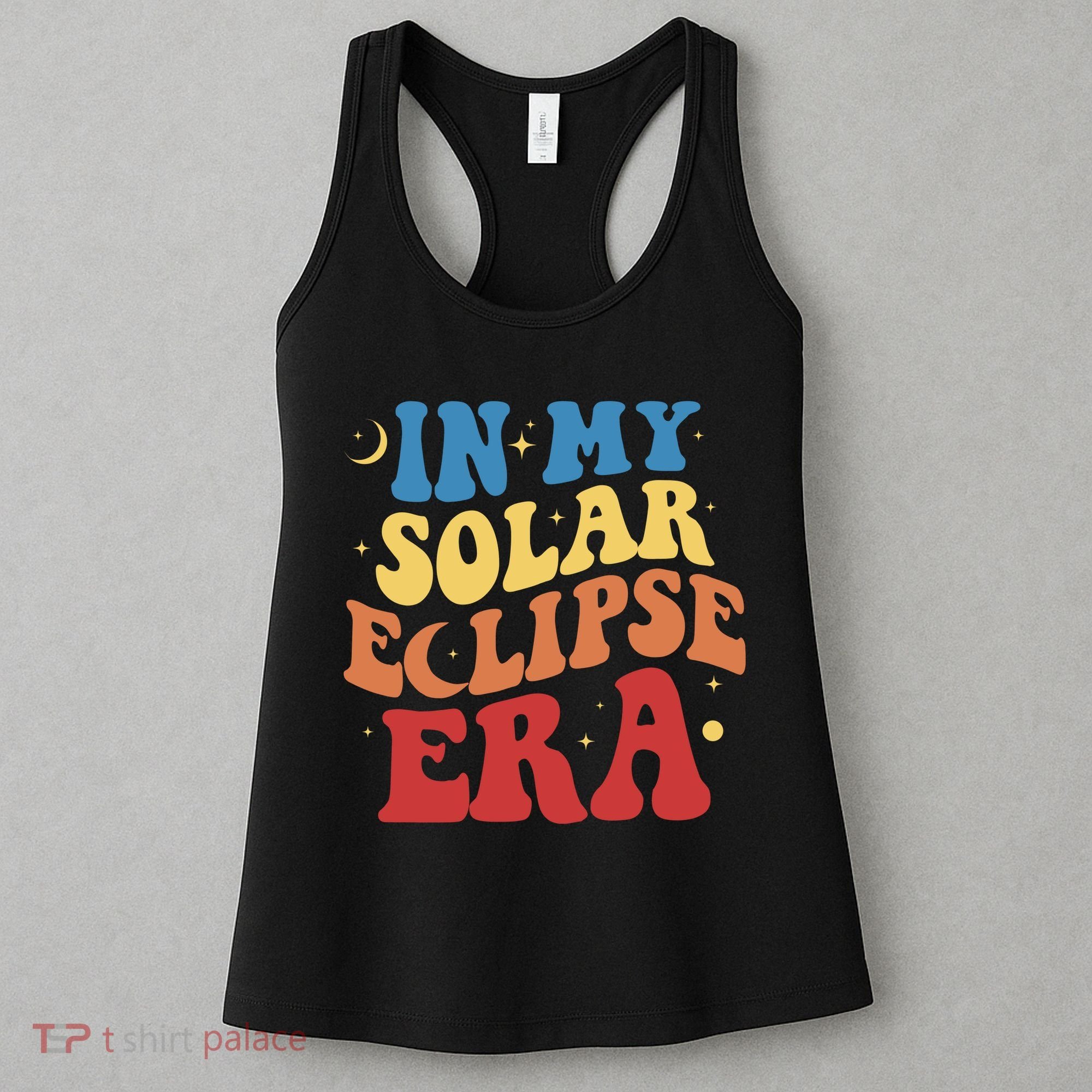 In My Solar Eclipse Era Groovy Retro Women's Tank Top