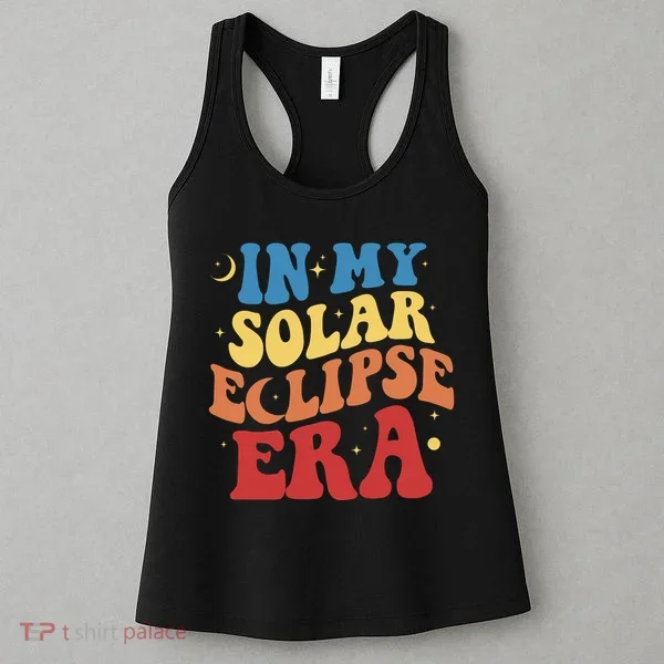 In My Solar Eclipse Era Groovy Retro Women's Tank Top