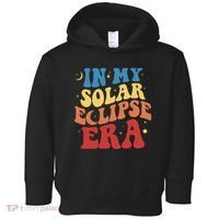 In My Solar Eclipse Era Groovy Retro Toddler Hoodie thumb 0