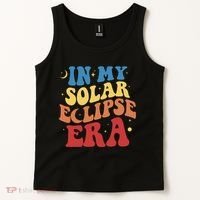 In My Solar Eclipse Era Groovy Retro Tank Top thumb 2