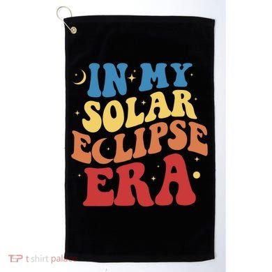 In My Solar Eclipse Era Groovy Retro Golf Towel