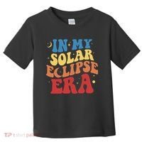 In My Solar Eclipse Era Groovy Retro Toddler T-Shirt thumb 0