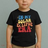 In My Solar Eclipse Era Groovy Retro Toddler T-Shirt thumb 2