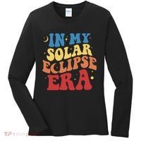 In My Solar Eclipse Era Groovy Retro Women's Long Sleeve Shirt thumb 0