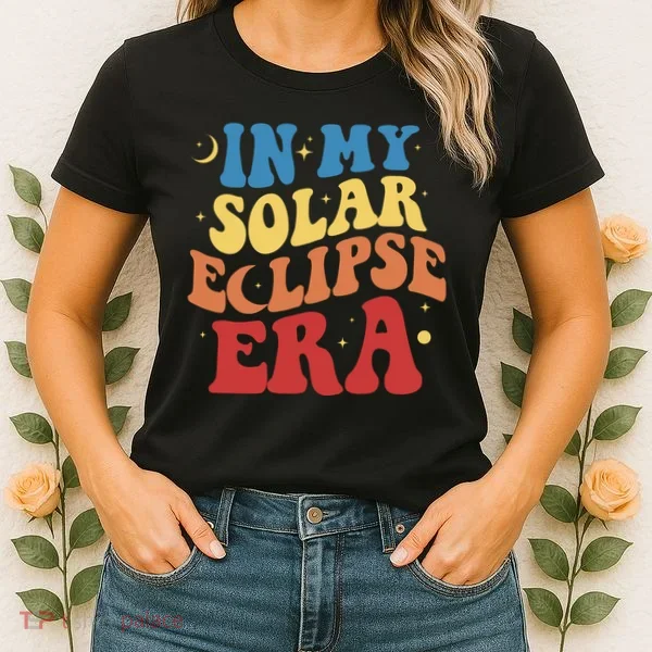 In My Solar Eclipse Era Groovy Retro Women's T-Shirt