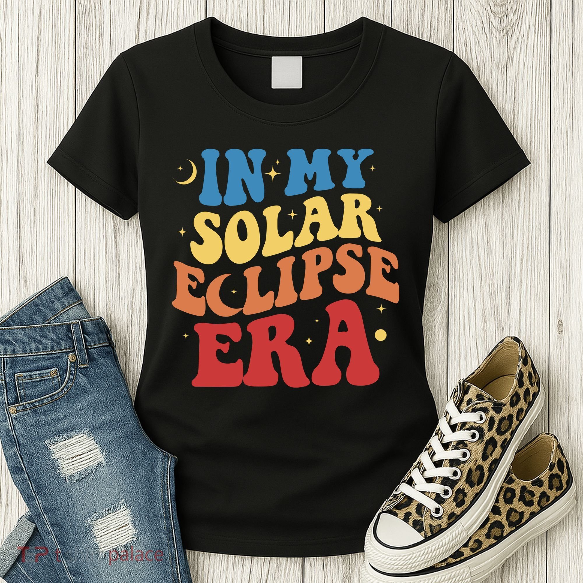 In My Solar Eclipse Era Groovy Retro Women's T-Shirt