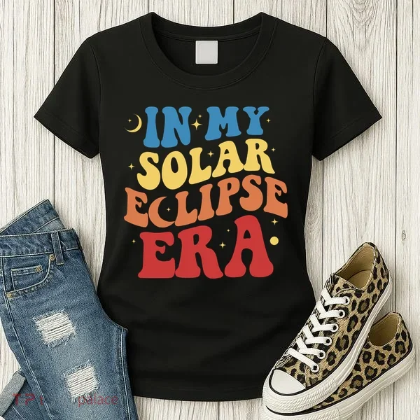 In My Solar Eclipse Era Groovy Retro Women's T-Shirt