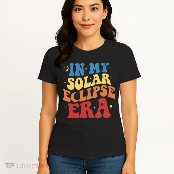 In My Solar Eclipse Era Groovy Retro Women's T-Shirt