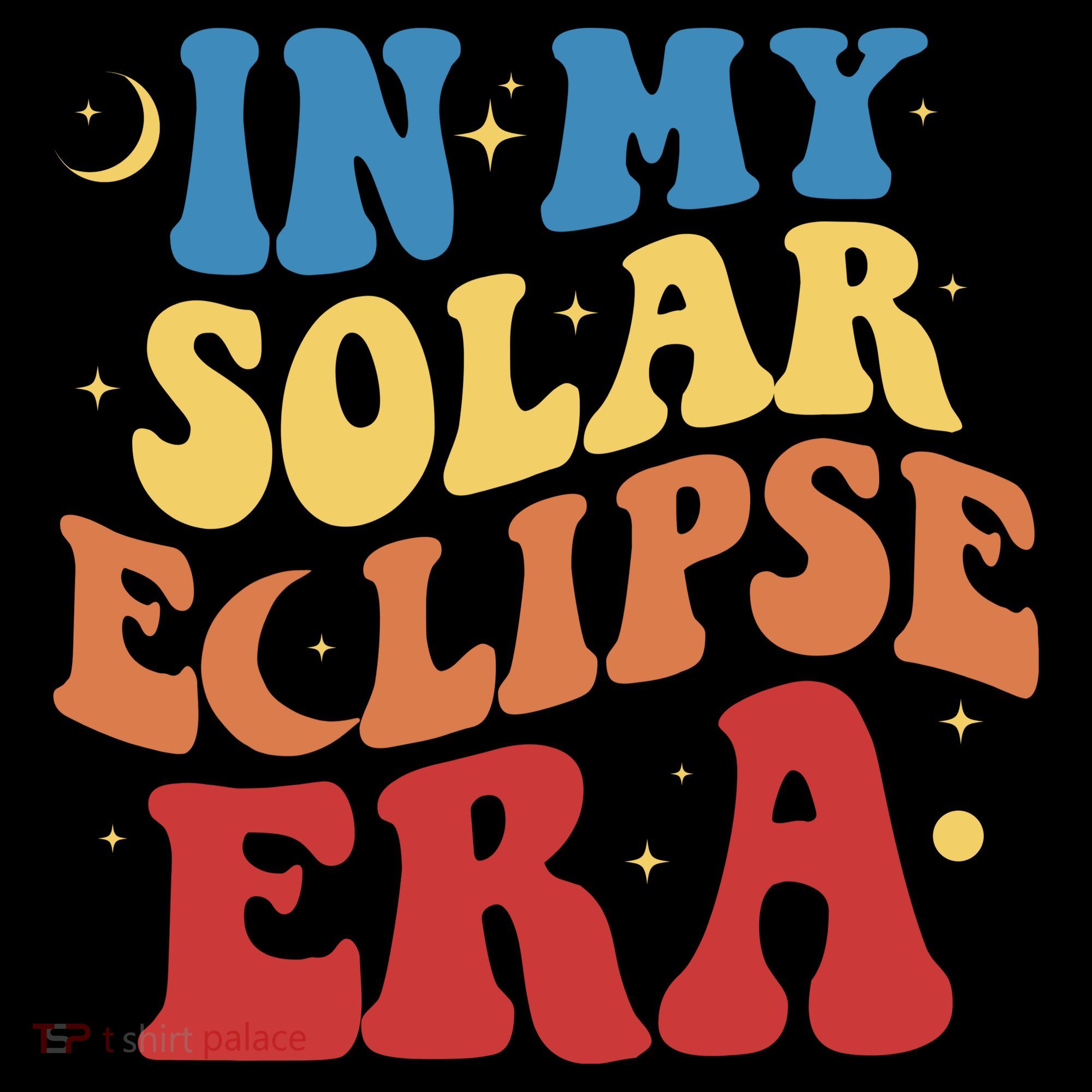 In My Solar Eclipse Era Groovy Retro Women's T-Shirt
