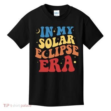 In My Solar Eclipse Era Groovy Retro Kids T-Shirt