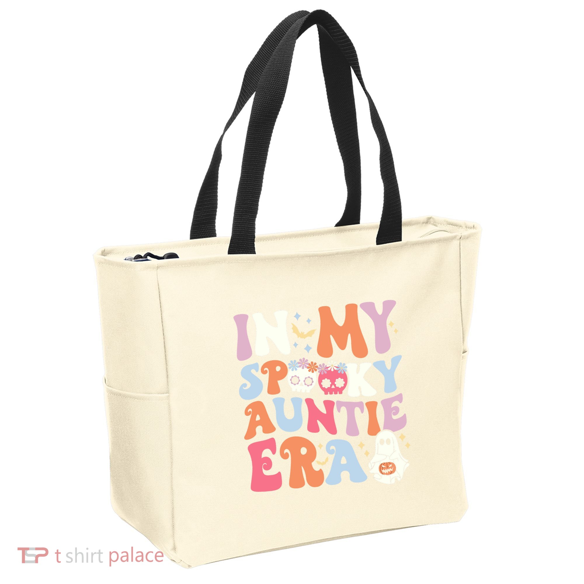 In My Spooky Auntie Era Halloween Groovy Witchy Spooky Aunt Tote Bag