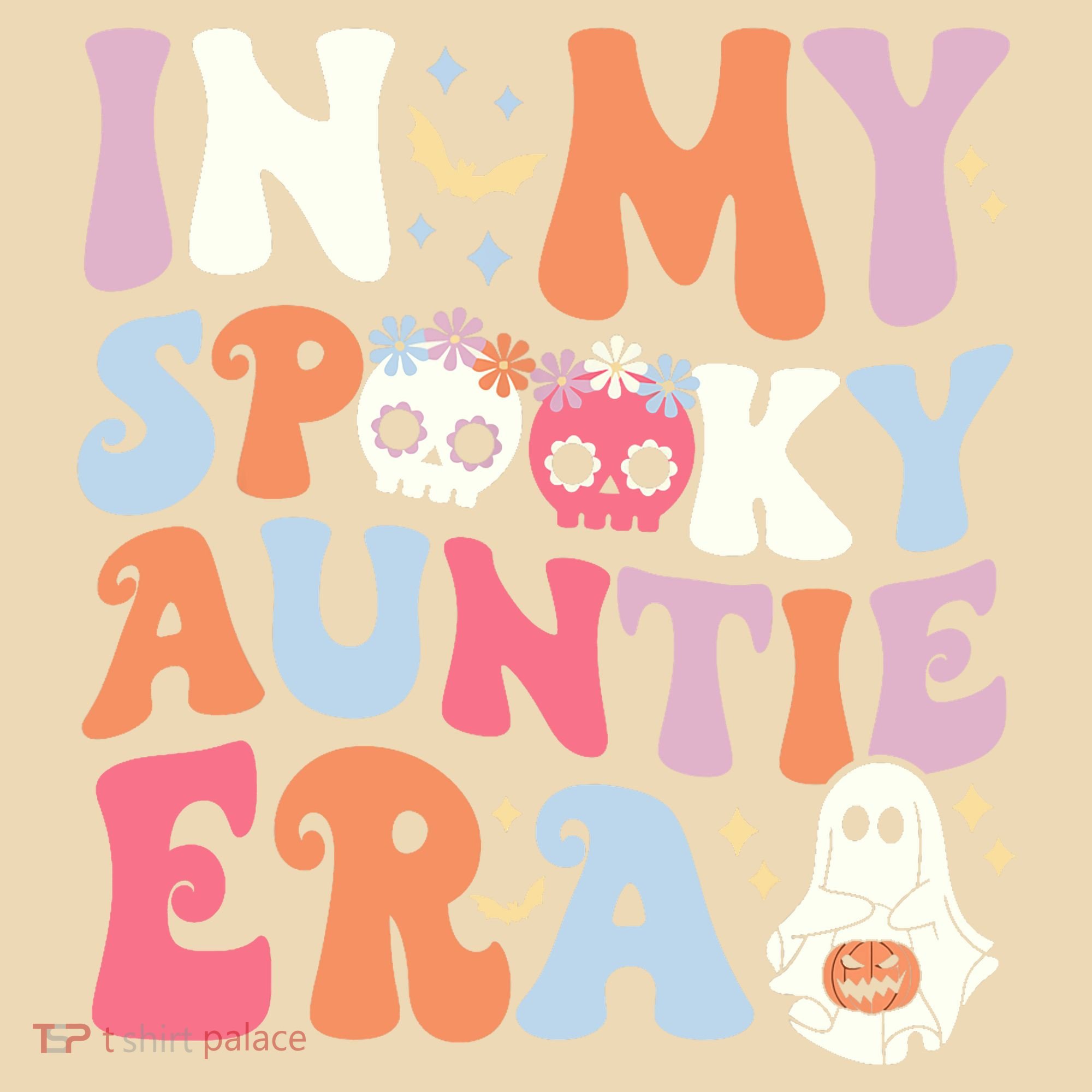 In My Spooky Auntie Era Halloween Groovy Witchy Spooky Aunt Tote Bag