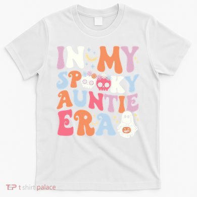 In My Spooky Auntie Era Halloween Groovy Witchy Spooky Aunt T-Shirt