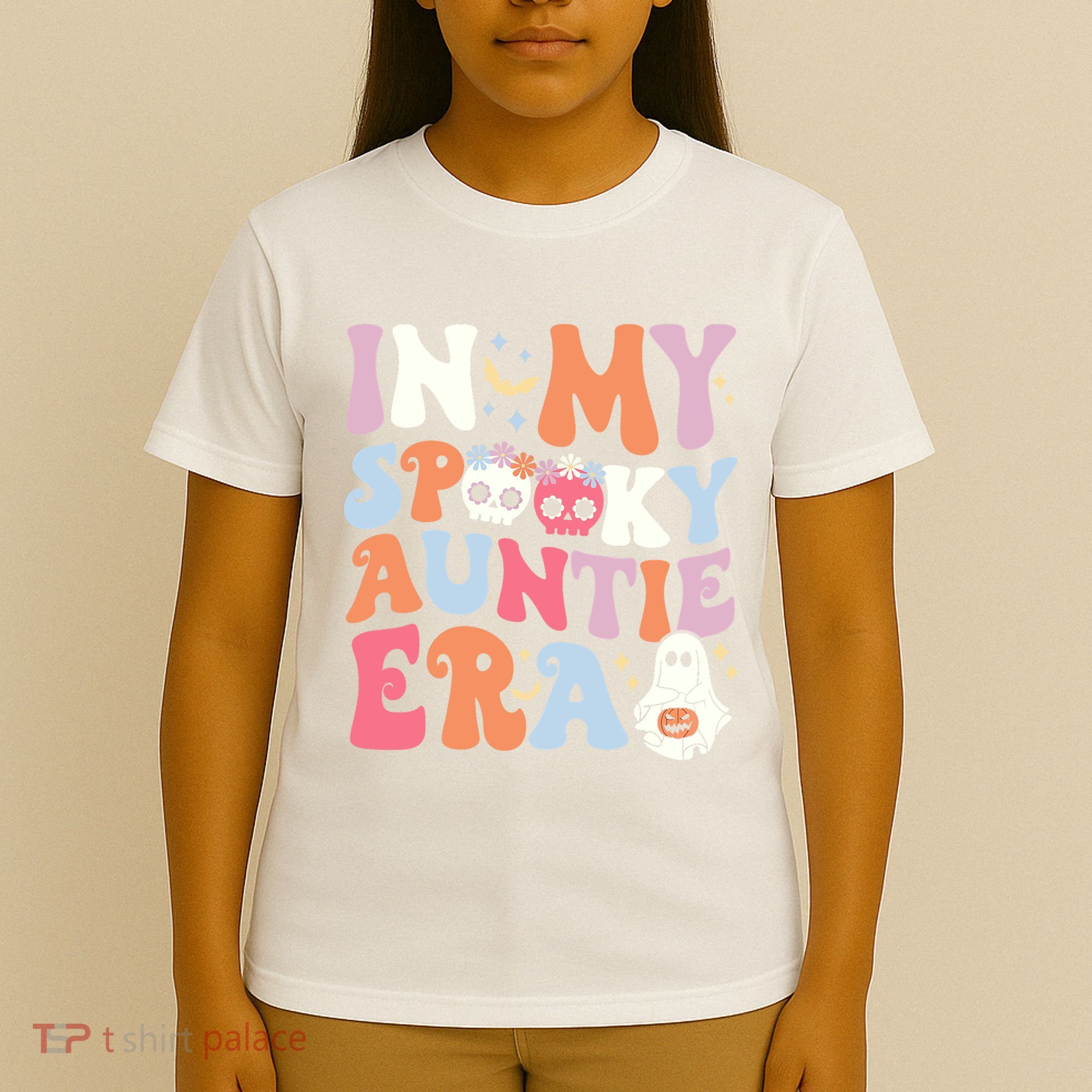 In My Spooky Auntie Era Halloween Groovy Witchy Spooky Aunt T-Shirt