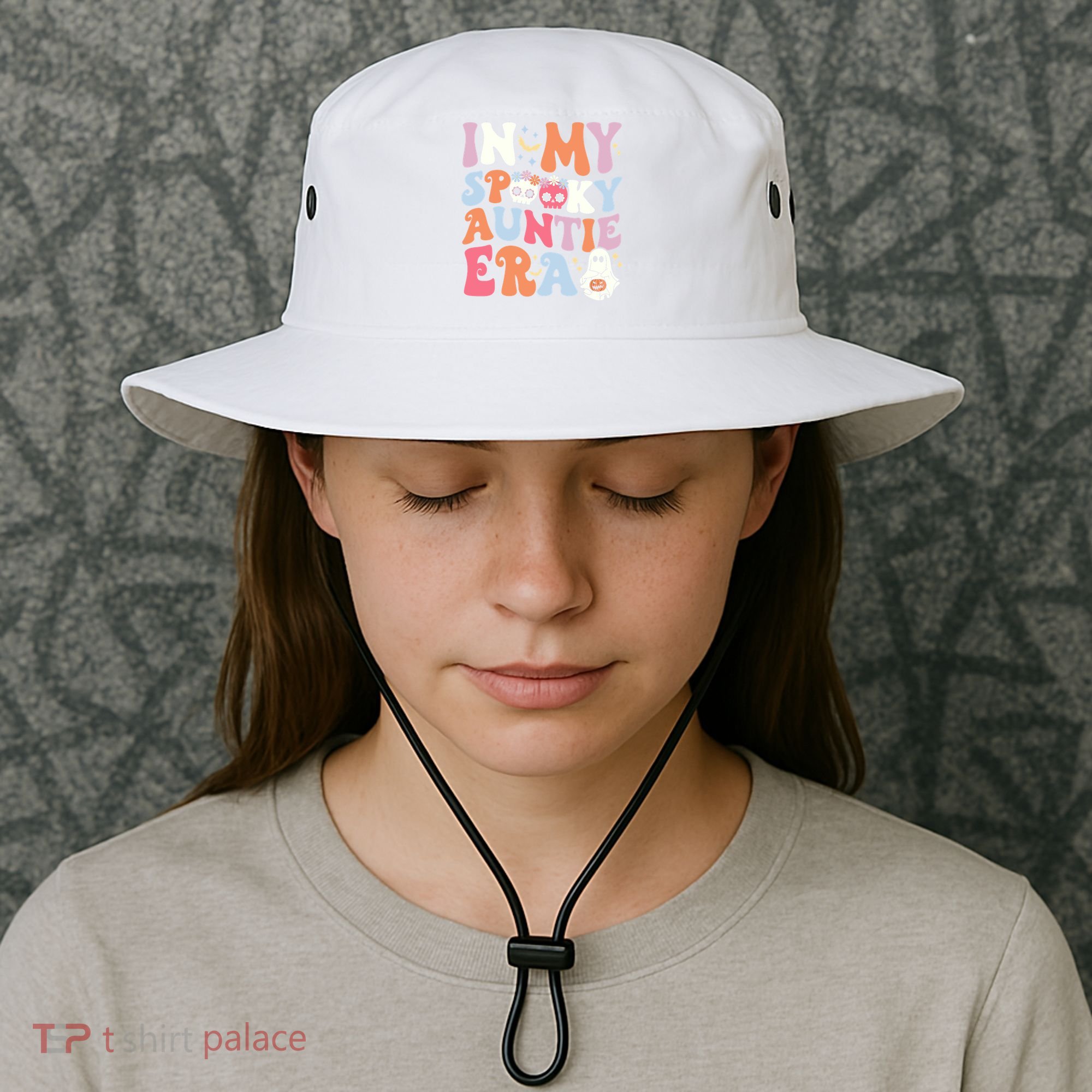 In My Spooky Auntie Era Halloween Groovy Witchy Spooky Aunt Bucket Hat