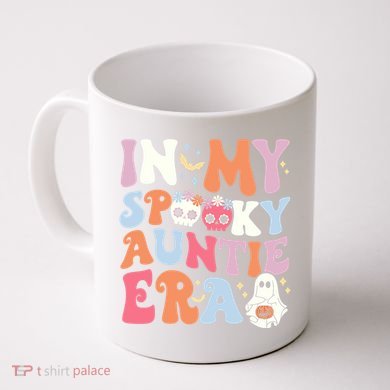 In My Spooky Auntie Era Halloween Groovy Witchy Spooky Aunt Coffee Mug