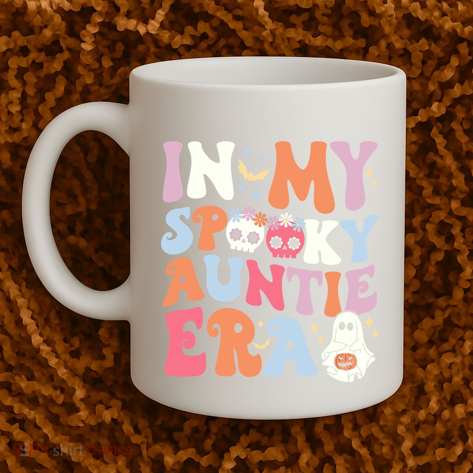 In My Spooky Auntie Era Halloween Groovy Witchy Spooky Aunt Coffee Mug