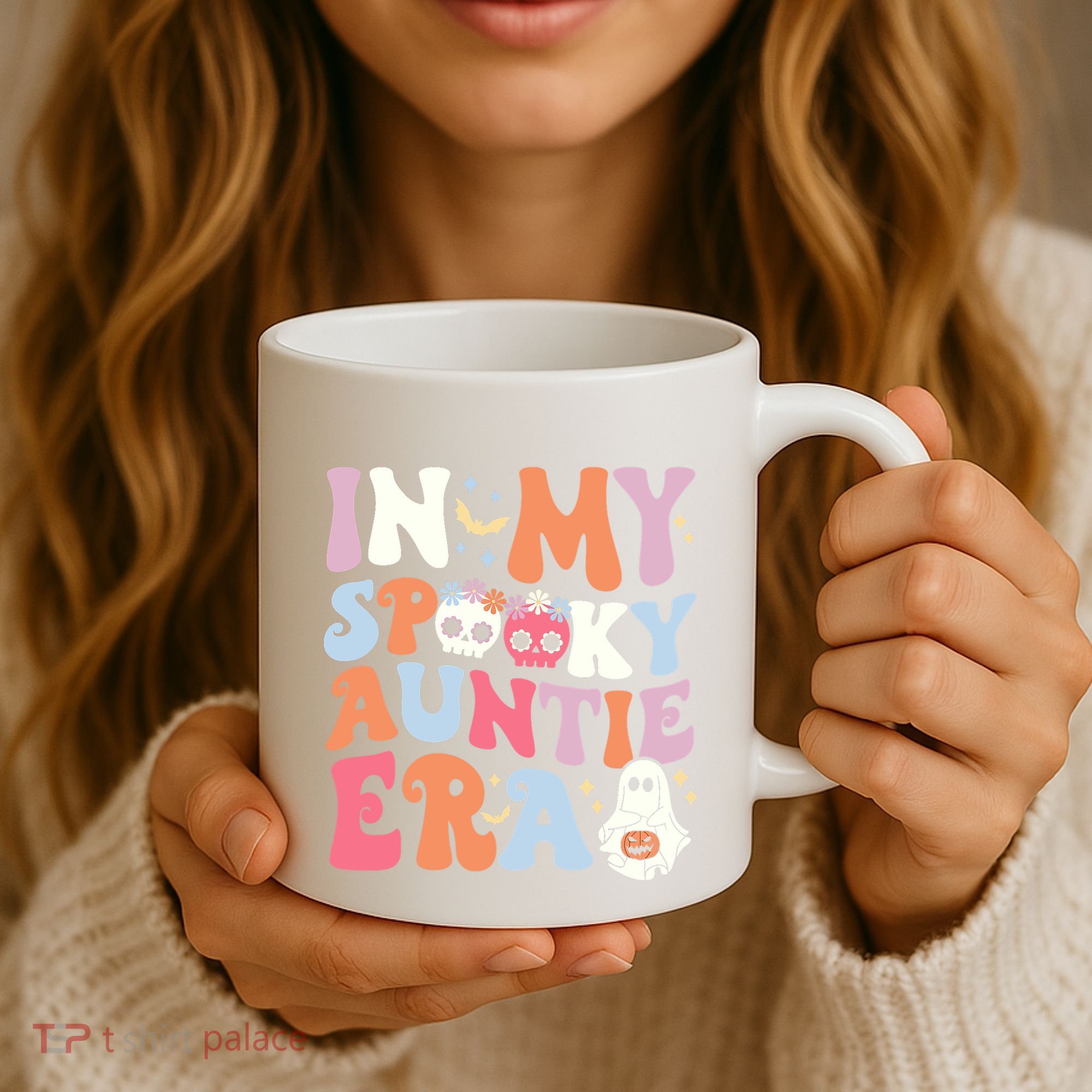 In My Spooky Auntie Era Halloween Groovy Witchy Spooky Aunt Coffee Mug