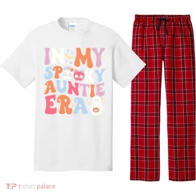 In My Spooky Auntie Era Halloween Groovy Witchy Spooky Aunt Pajama Set