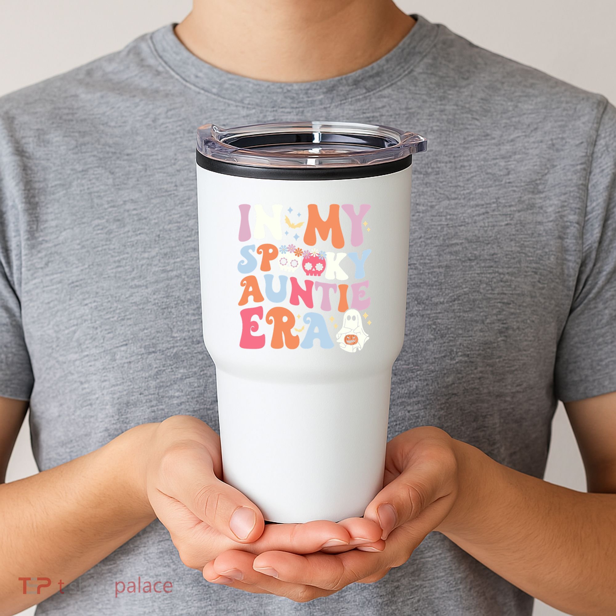 In My Spooky Auntie Era Halloween Groovy Witchy Spooky Aunt Tumbler