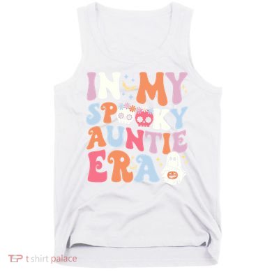In My Spooky Auntie Era Halloween Groovy Witchy Spooky Aunt Tank Top