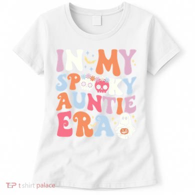 In My Spooky Auntie Era Halloween Groovy Witchy Spooky Aunt Women's T-Shirt