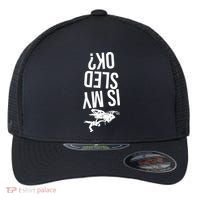 Is My Sled Ok Snowmobile Flexfit Unipanel Trucker Cap thumb 0