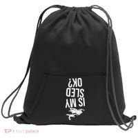 Is My Sled Ok Snowmobile Sweatshirt Cinch Pack Bag thumb 0