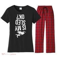 Is My Sled Ok Snowmobile Women's Flannel Pajama Set thumb 0